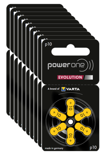 Hörgerätebatterien Power One P10 Evolution