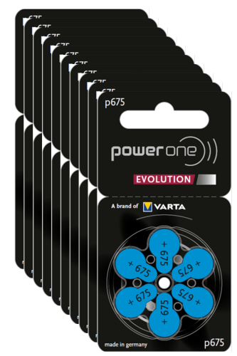 Hörgerätebatterien Power One P675 Evolution