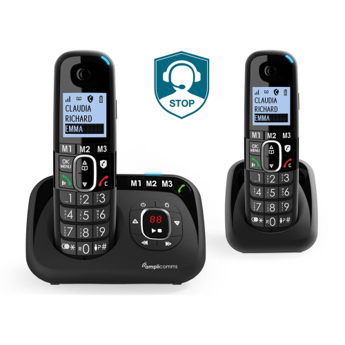 Amplicomms BigTel 1582 Seniorentelefon mit Zusatzhörer
